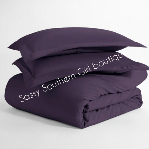 🆕⭐ Purple soft duvet cover set - Picture 3 of 11